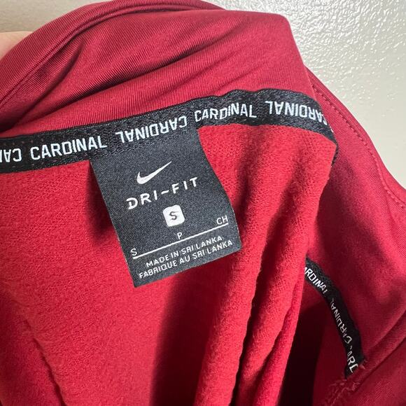Nike Stanford Cardinal 1/4 Zip Pullover Jacket Medium Womens Red Football NCAA - Picture 5 of 7